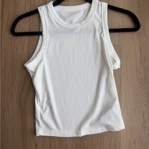 Shein Women Size Medium Classic White Sleeveless Top